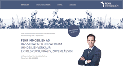 Desktop Screenshot of fehr-immobilien.ch