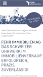 Mobile Screenshot of fehr-immobilien.ch